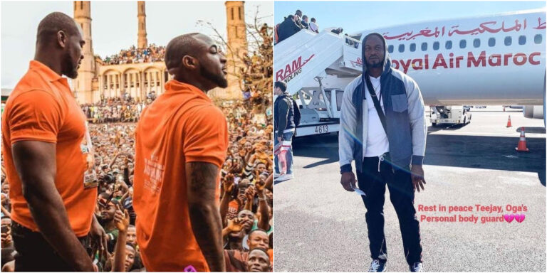Davido Reacts to Losing Personal Bodyguard of Over 11 Years