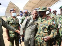 Heroic pilot of crashed fighter jet