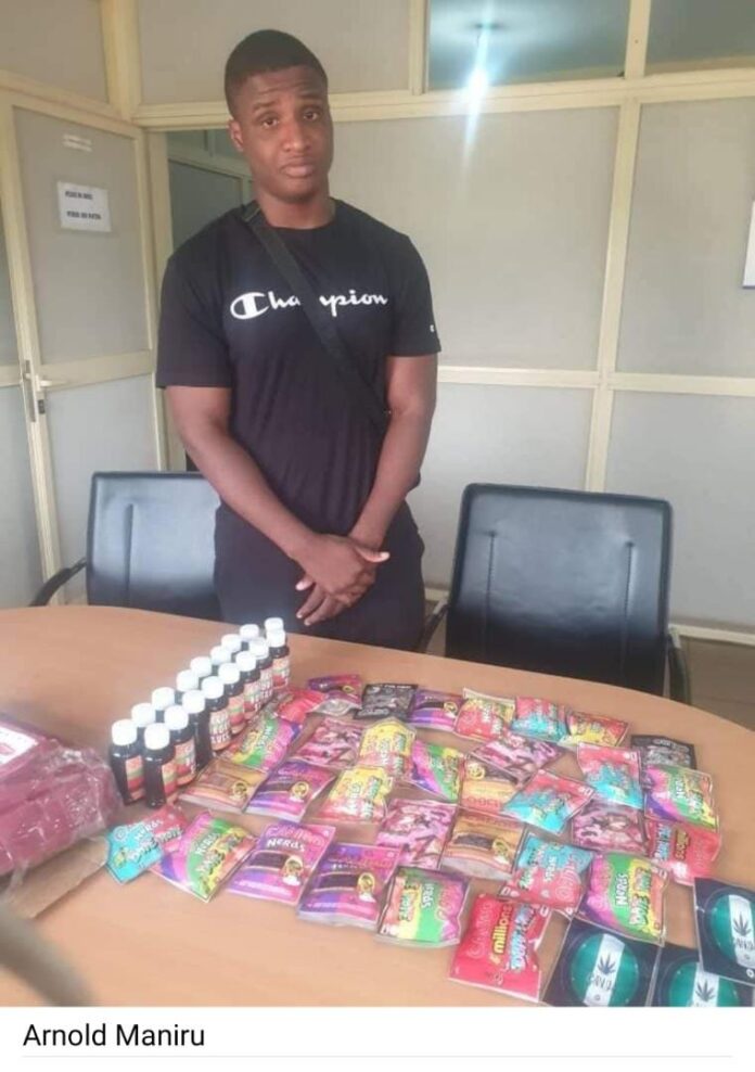 Arnold Maniru, NYSC member turns importers of drugged candies from UK, arrested by NDLEA