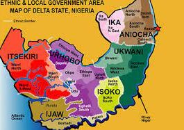 Map of Delta State