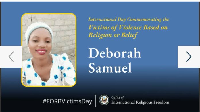 US honours Debora Samuel