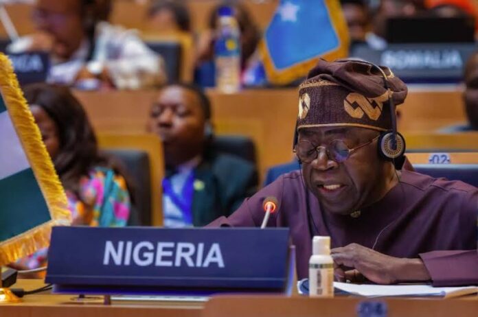 A world, A Continent In Transition, By Bola Ahmed Tinubu, addressing the AU meeting
